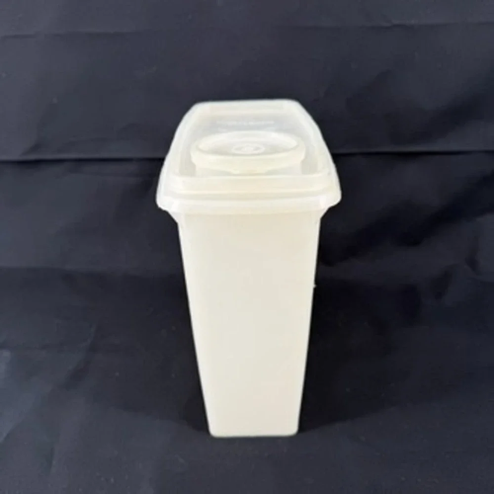 Tupperware Store N Pour Cereal Dry Food Dispenser Container White Vintage 1647